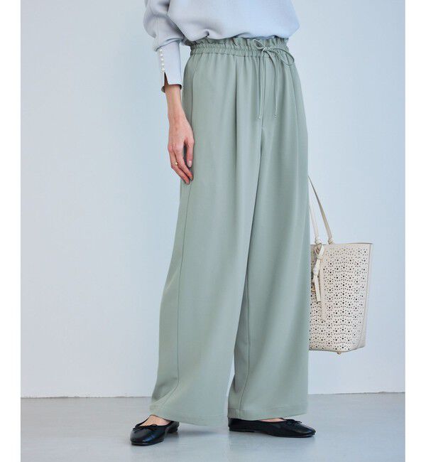 Rope&rsquo;Picnic「ステファニージョグイージーワイドパンツ」|チノ|