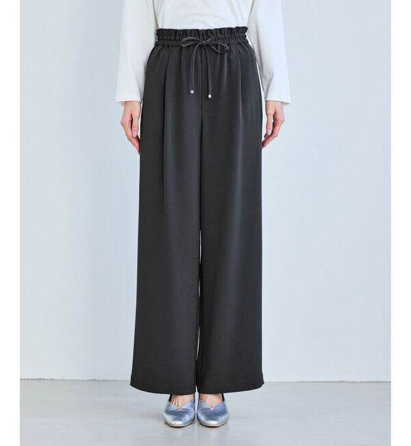 Rope&rsquo;Picnic「ステファニージョグイージーワイドパンツ」|チノ|