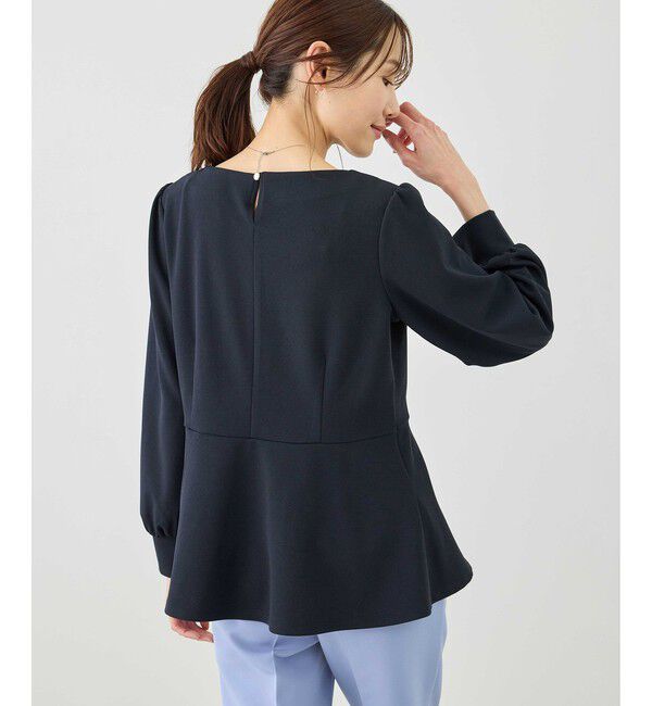 Rope&rsquo;Picnic「カットジョーゼットハートネックペプラムプルオーバー」|Tシャツ・カットソー|