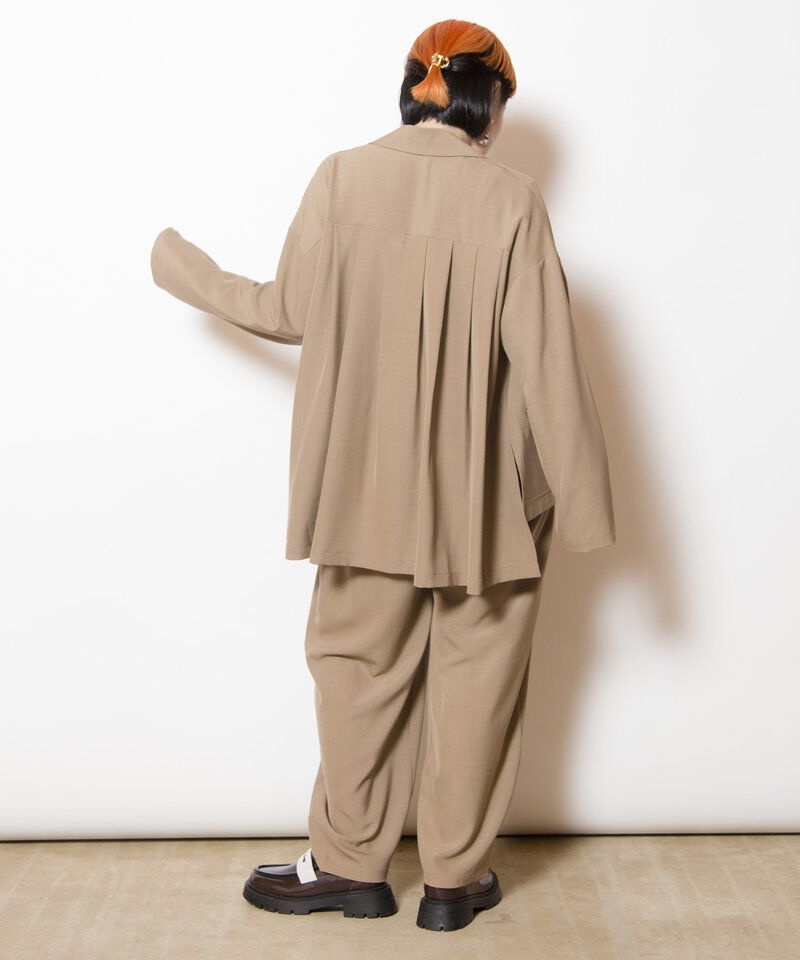  「バックタックダブルブレストジャケット」|テーラードジャケット|