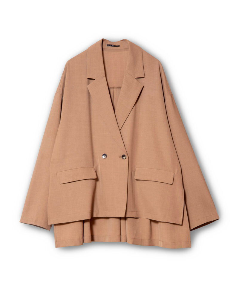  「バックタックダブルブレストジャケット」|テーラードジャケット|