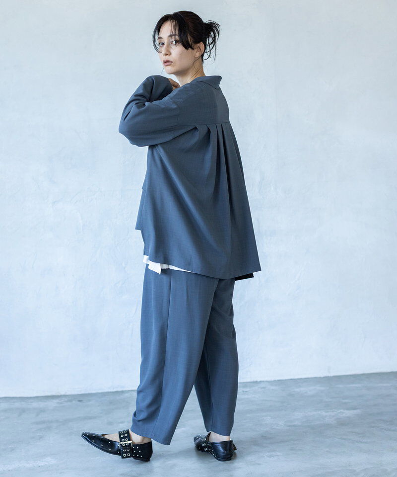  「バックタックダブルブレストジャケット」|テーラードジャケット|