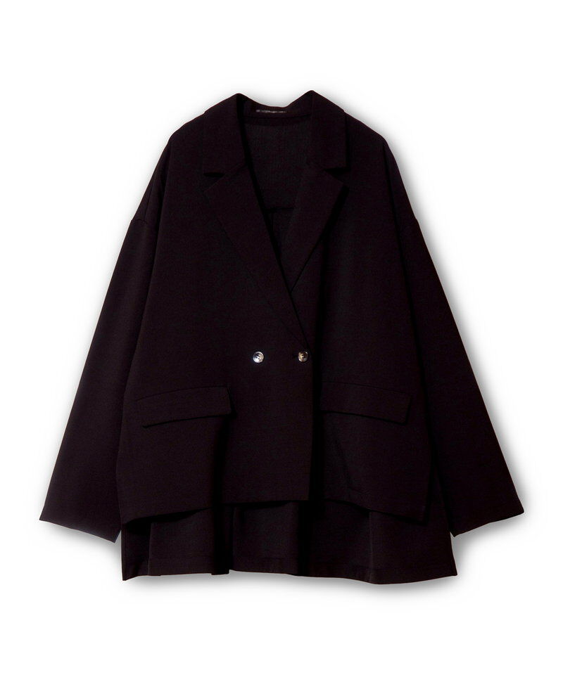  「バックタックダブルブレストジャケット」|テーラードジャケット|