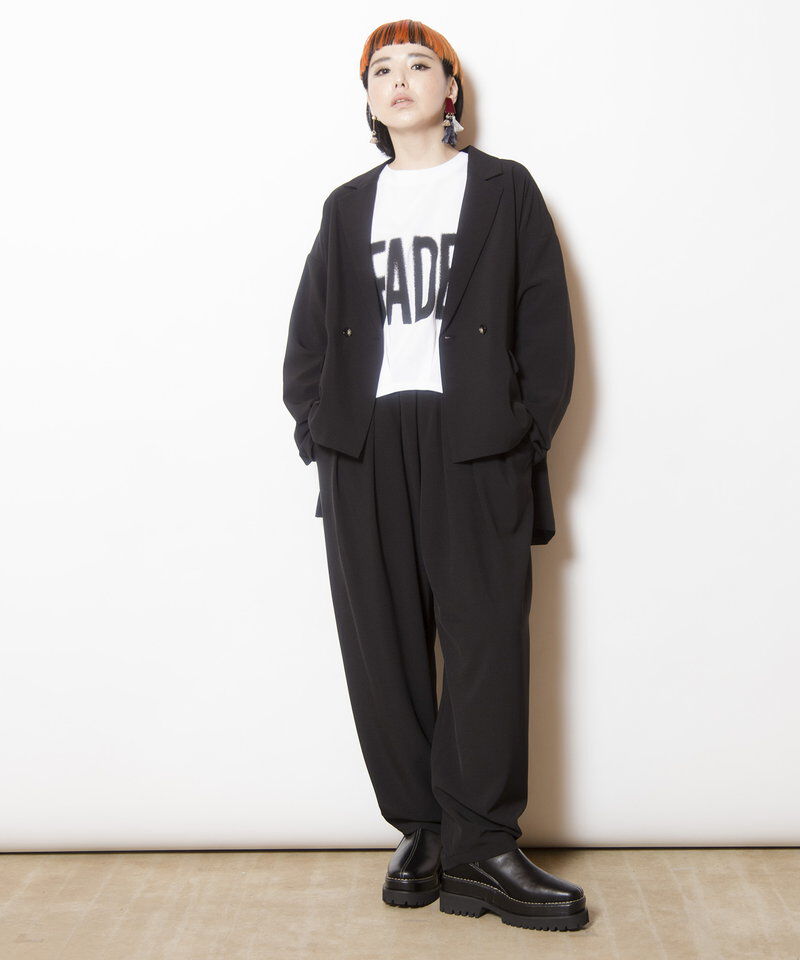  「バックタックダブルブレストジャケット」|テーラードジャケット|