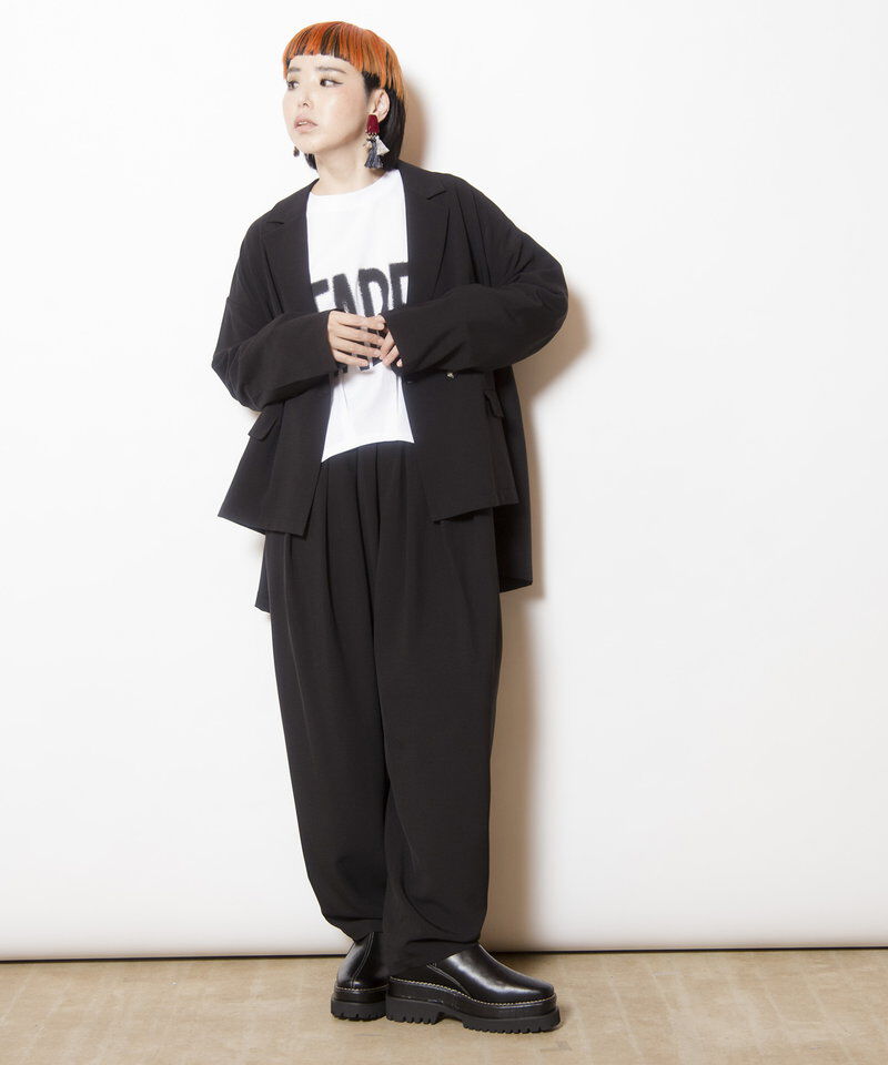  「バックタックダブルブレストジャケット」|テーラードジャケット|