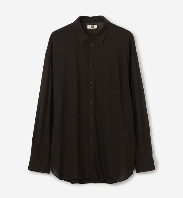 UNFIL「UNFIL | コットン シアージャージー レギュラーカラーシャツ WOMEN」|シャツ・ブラウス|