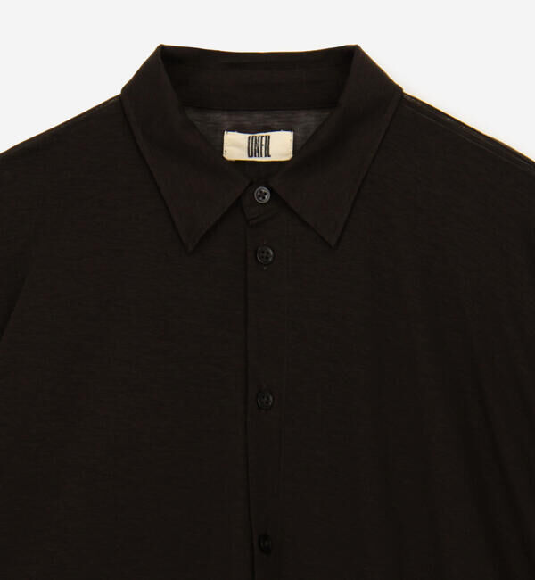 UNFIL「UNFIL | コットン シアージャージー レギュラーカラーシャツ WOMEN」|シャツ・ブラウス|