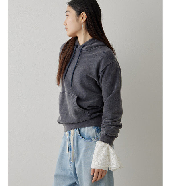  「ダメージフーディプルオーバー」|Tシャツ・カットソー|