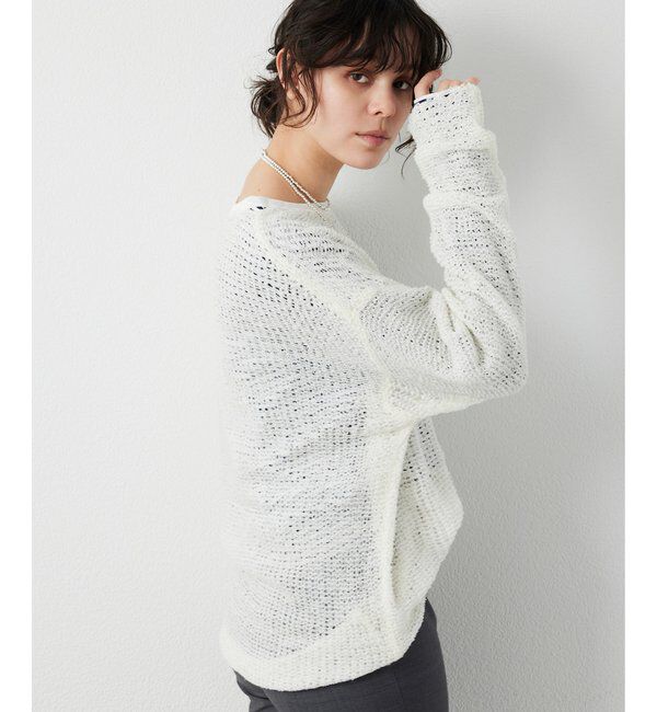 THE PAUSE「【THE PAUSE】メッシュプルオーバー」|ニット・セーター|