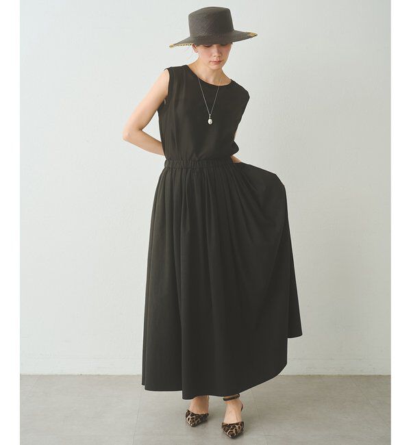 Drawing Numbers「【Drawing Numbers】テンセルコットンクロスギャザースカート」|スカート|