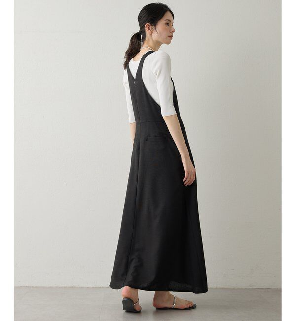 Drawing Numbers「【Drawing Numbers】フェイクリネンサロペットワンピース」|ワンピース|