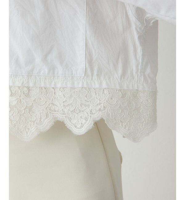  「レースコンビシャツ」|シャツ・ブラウス|