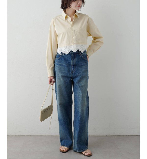  「レースコンビシャツ」|シャツ・ブラウス|