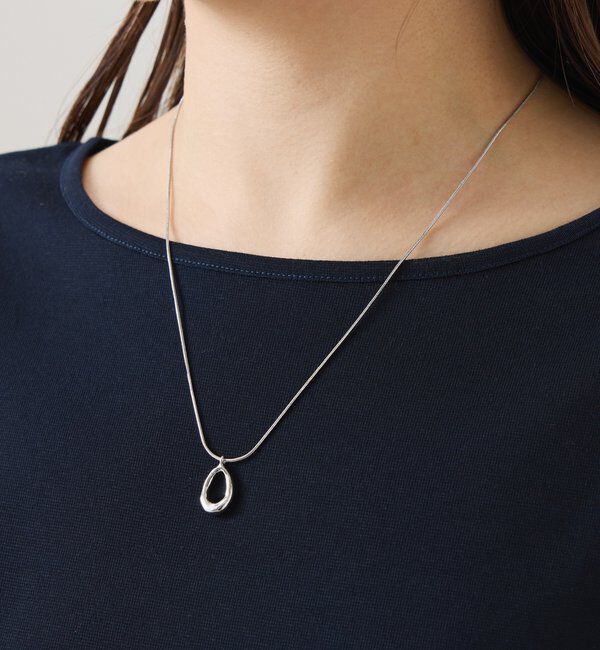  「【PAPILLONNER/パピヨネ】オーバルスライド2WAYネックレス」|リング|