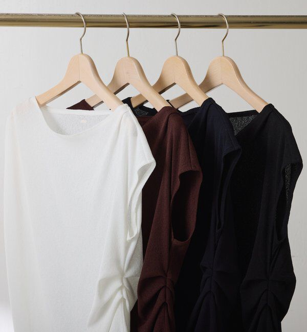  「【上品見えカットソー/シアー】アシメタックフレンチカットソー」|Tシャツ・カットソー|