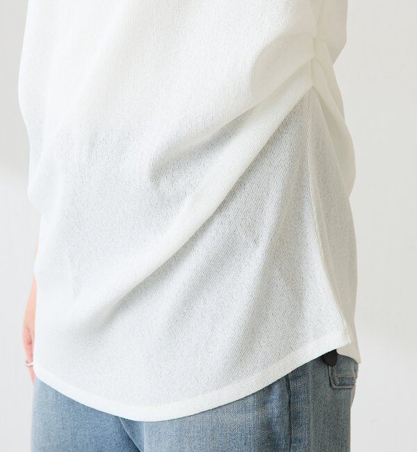  「【上品見えカットソー/シアー】アシメタックフレンチカットソー」|Tシャツ・カットソー|