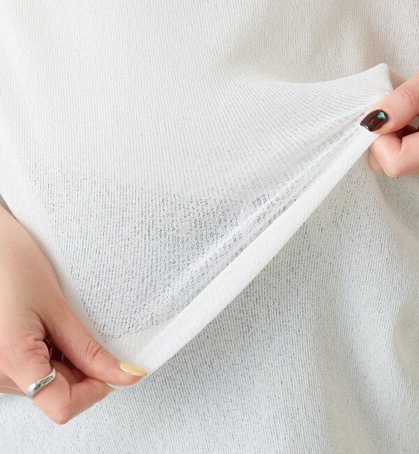  「【上品見えカットソー/シアー】アシメタックフレンチカットソー」|Tシャツ・カットソー|