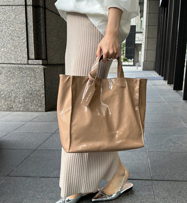  「【新色追加】【WEB限定】 ソフトエナメルショッパーバッグ」|トートバッグ|