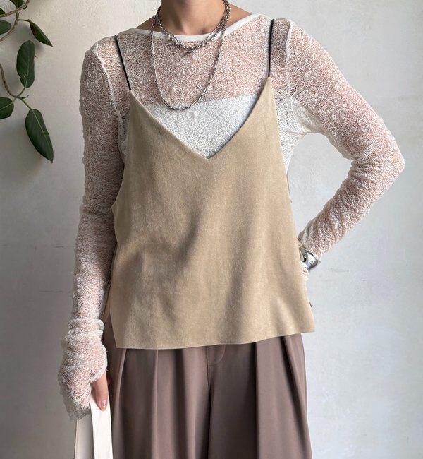  「スウェードビスチェ」|シャツ・ブラウス|