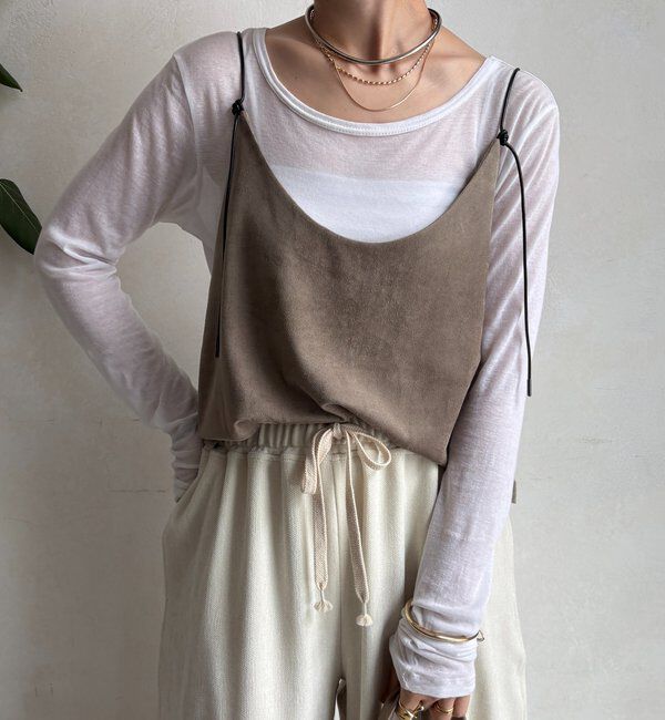  「スウェードビスチェ」|シャツ・ブラウス|