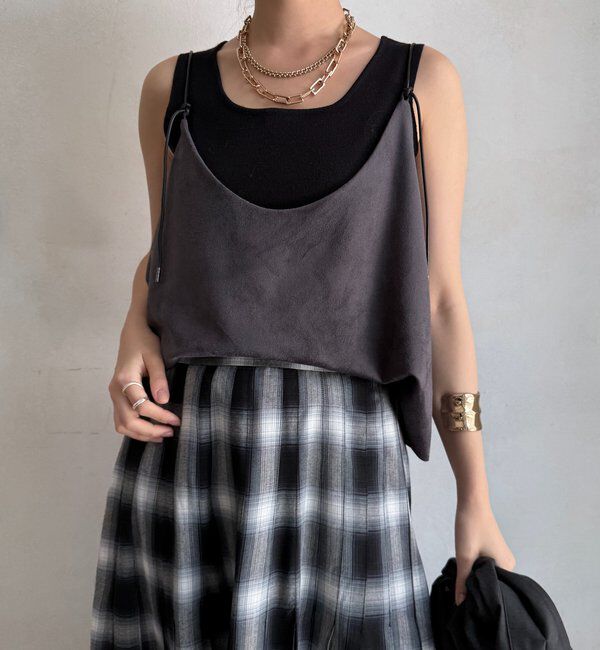  「スウェードビスチェ」|シャツ・ブラウス|