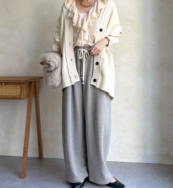  「マシーンウォッシャブルニットカーディガン」|カーディガン|