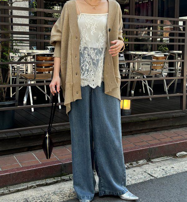  「マシーンウォッシャブルニットカーディガン」|カーディガン|