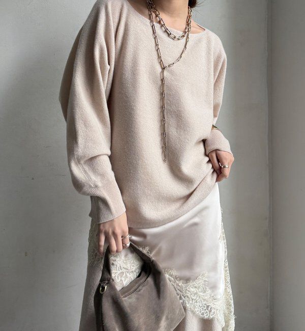  「メリノウール100%ボートネック」|ニット・セーター|