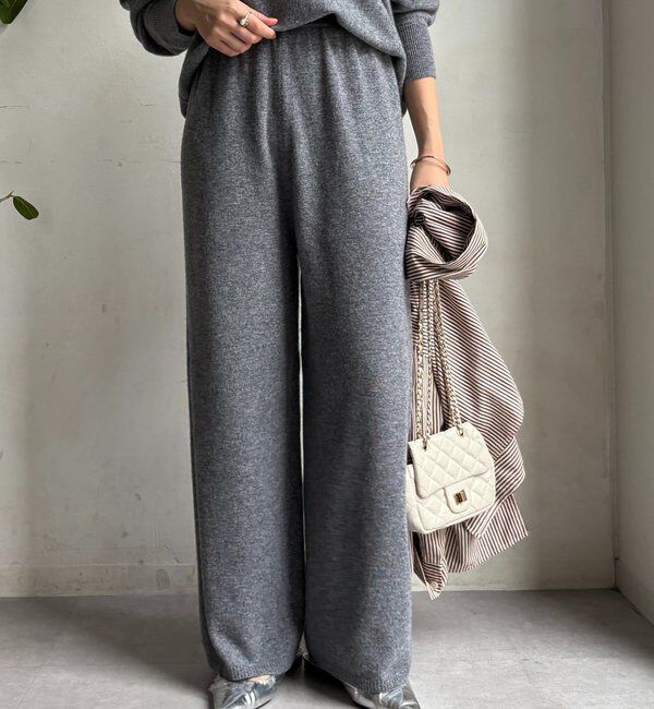  「メリノウール100％ニットパンツ」|チノ|