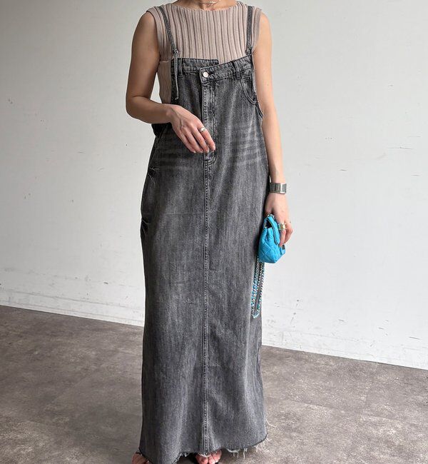  「【WEB限定】ワイドリブノースリーブプルオーバー」|ニット・セーター|