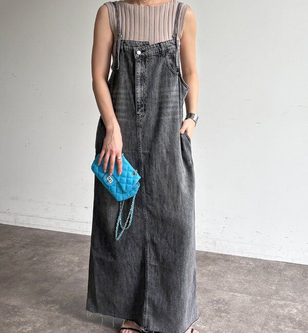  「【WEB限定】ワイドリブノースリーブプルオーバー」|ニット・セーター|