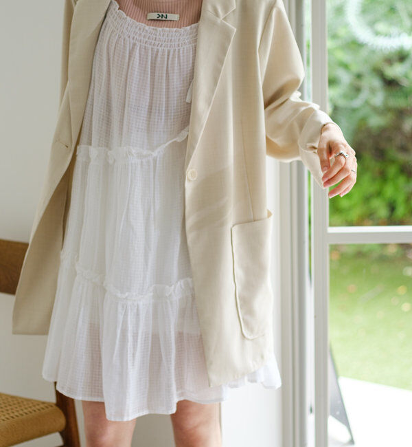  「【4色展開/裏地なし】バックスリットジャケット」|その他|