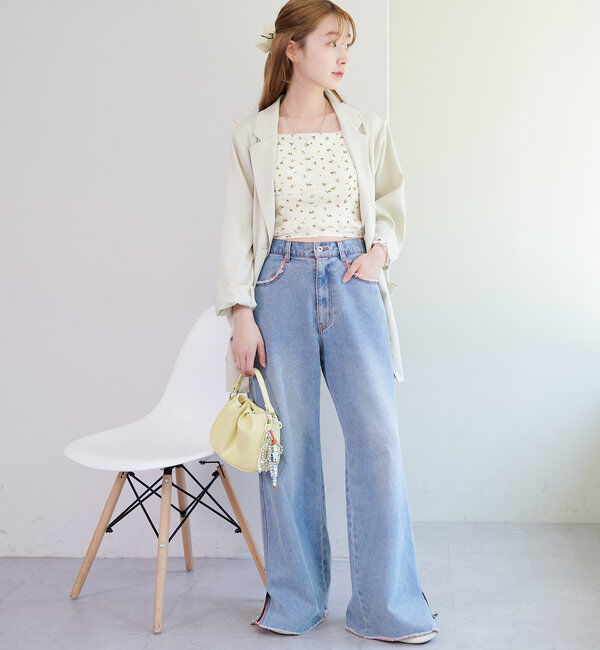  「【4色展開/裏地なし】バックスリットジャケット」|その他|