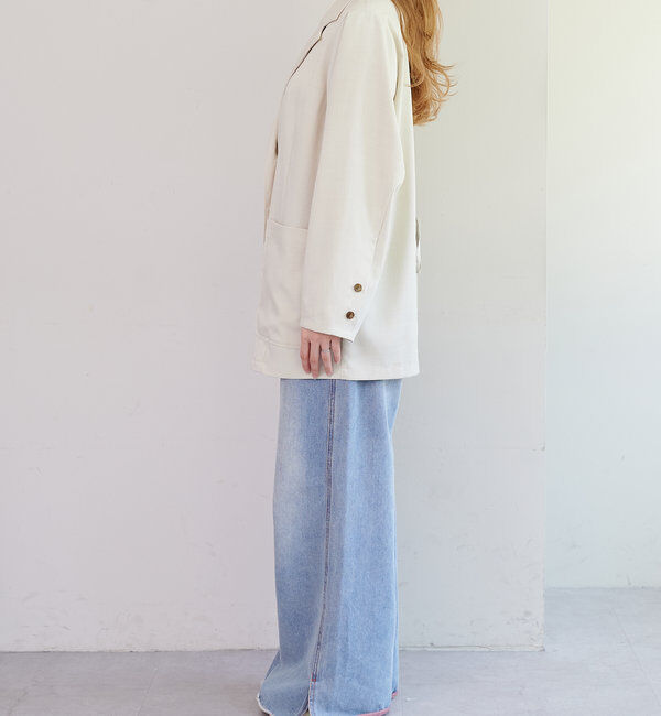  「【4色展開/裏地なし】バックスリットジャケット」|その他|