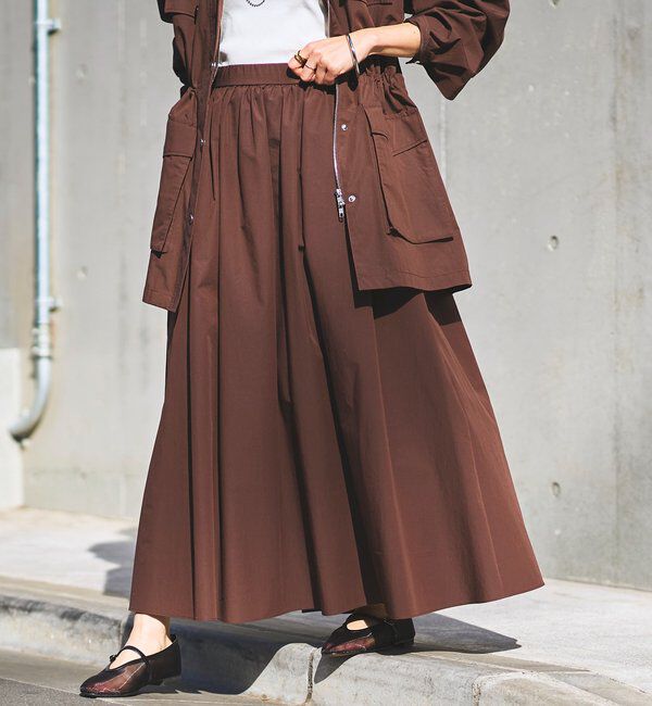  「【セットアップ対応可】フォルムギャザースカート」|スカート|