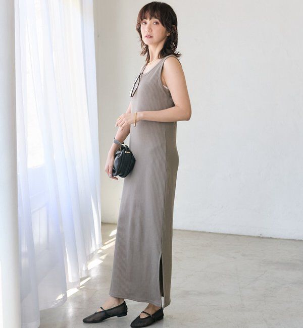  「【シリーズ累計販売数一万枚突破！】2WAYリブタンクワンピース」|ワンピース|