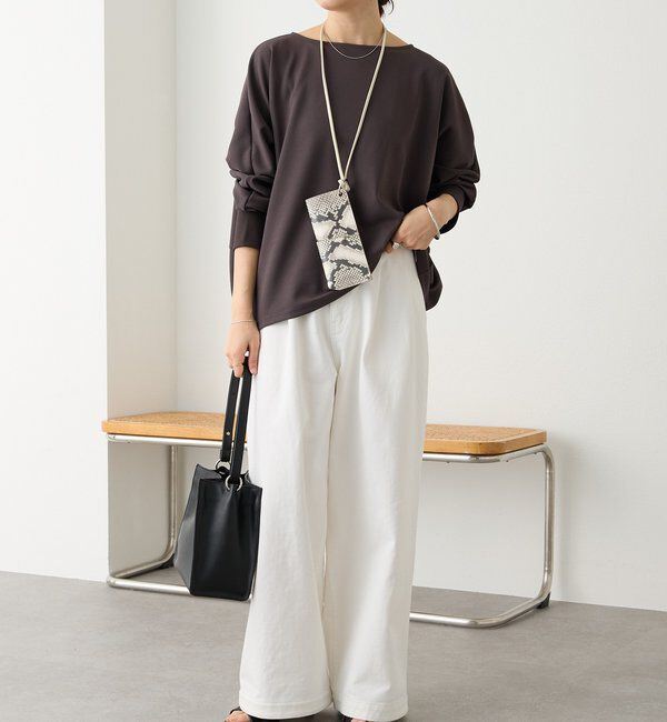  「【万能ブラウス】カットジョーゼットドルマンプルオーバー」|Tシャツ・カットソー|