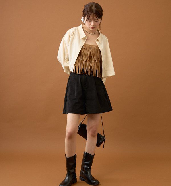  「ストライプショートシャツ」|シャツ・ブラウス|