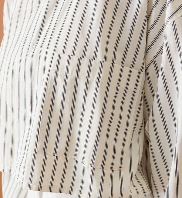  「ストライプショートシャツ」|シャツ・ブラウス|