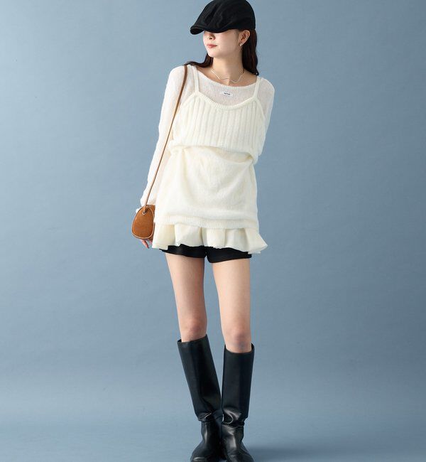  「シアーニットビスチェSET」|ニット・セーター|