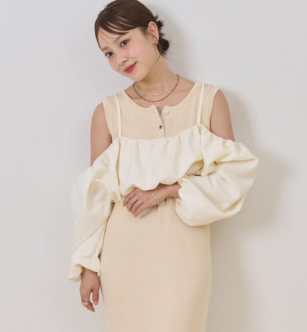  「【@sktnnm企画】ホイップブラウスセットワンピース」|ワンピース|