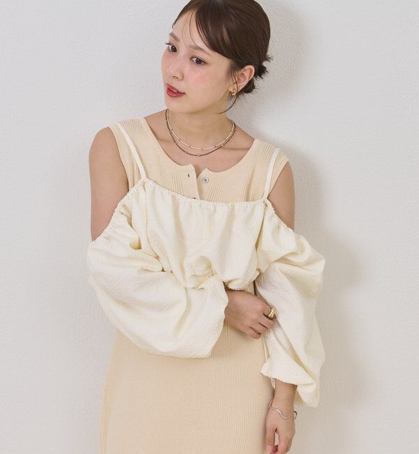  「【@sktnnm企画】ホイップブラウスセットワンピース」|ワンピース|