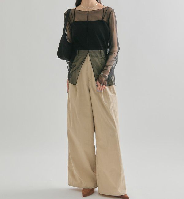  「シアースリットチュール トップス」|Tシャツ・カットソー|