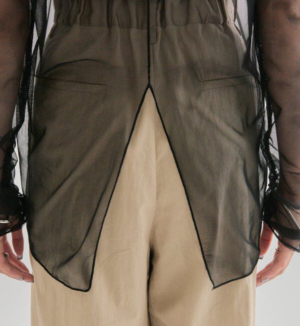  「シアースリットチュール トップス」|Tシャツ・カットソー|