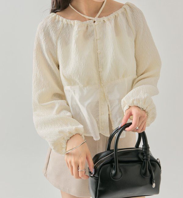  「シアーコルセットブラウス」|シャツ・ブラウス|