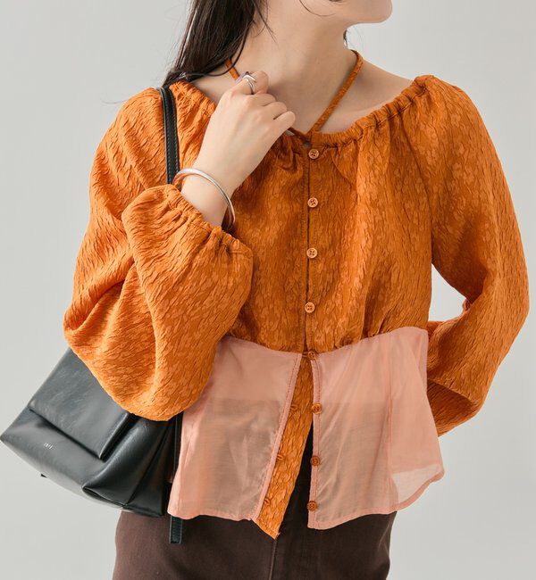  「シアーコルセットブラウス」|シャツ・ブラウス|