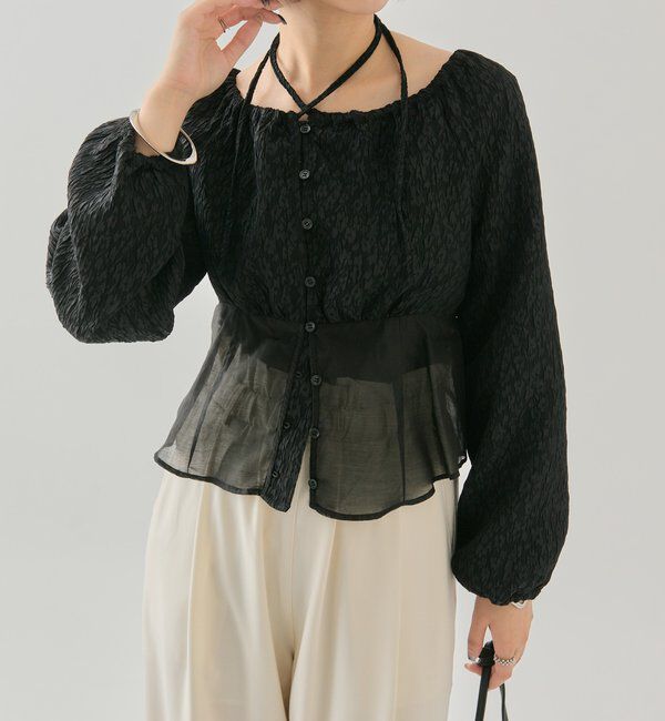  「シアーコルセットブラウス」|シャツ・ブラウス|