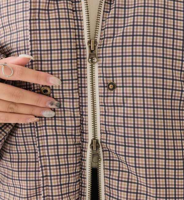  「中綿チェックダウン」|ダウン|