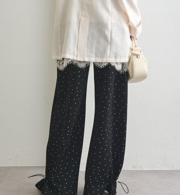  「裾ドロストスウェットパンツ」|チノ|