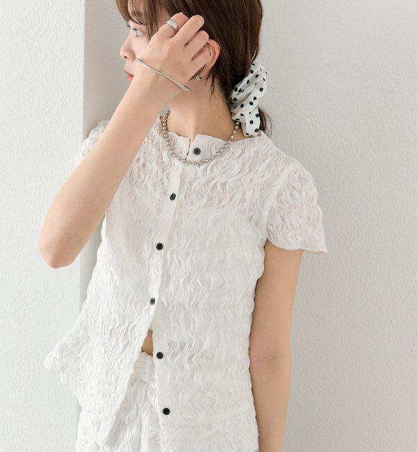 「エアリーシャーリングブラウス」|シャツ・ブラウス|